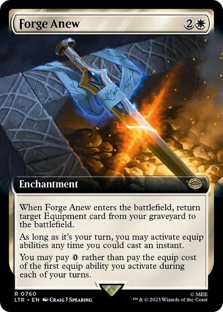 Forge Anew (Extended Art) (Surge Foil) [The Lord of the Rings: Tales of Middle-Earth] | Gam3 Escape