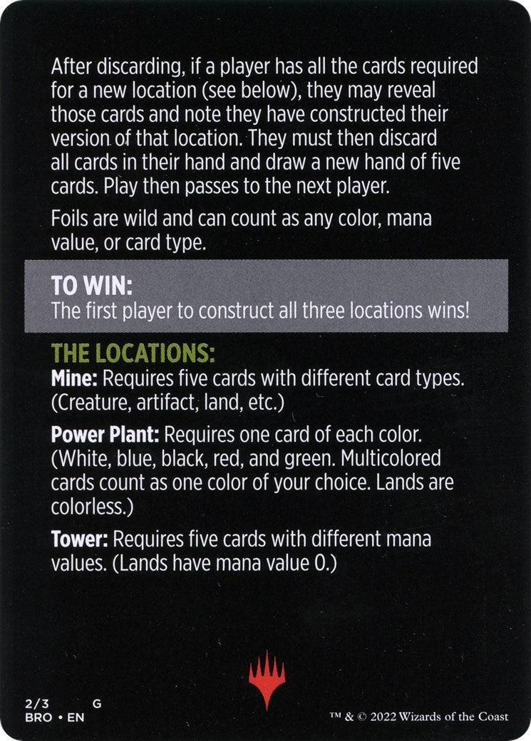 Urza's Blueprints (Magic Minigame) [The Brothers' War Minigame] | Gam3 Escape