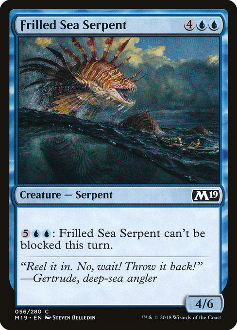 Frilled Sea Serpent [Core Set 2019] | Gam3 Escape