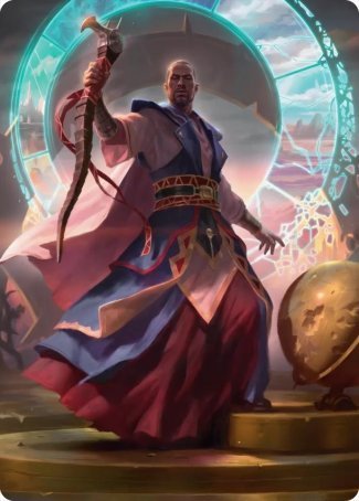 Teferi, Who Slows the Sunset Art Card [Innistrad: Midnight Hunt Art Series] | Gam3 Escape