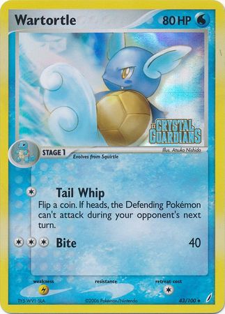 Wartortle (43/100) (Stamped) [EX: Crystal Guardians] | Gam3 Escape