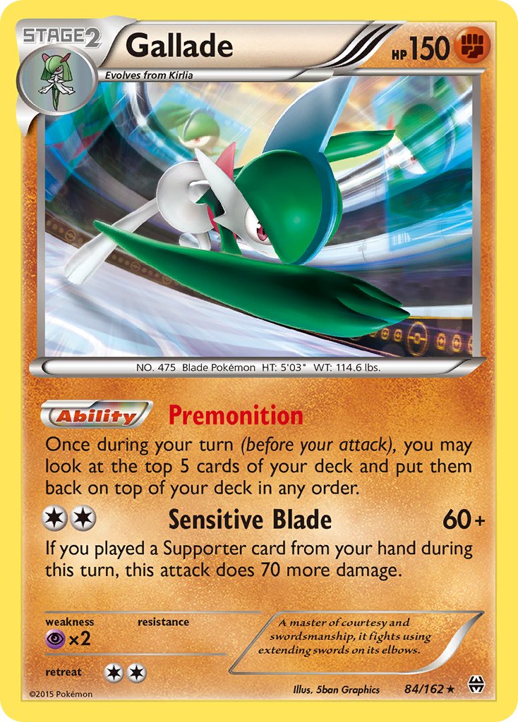 Gallade (84/162) (Cosmos Holo) (Blister Exclusive) [XY: BREAKthrough] | Gam3 Escape