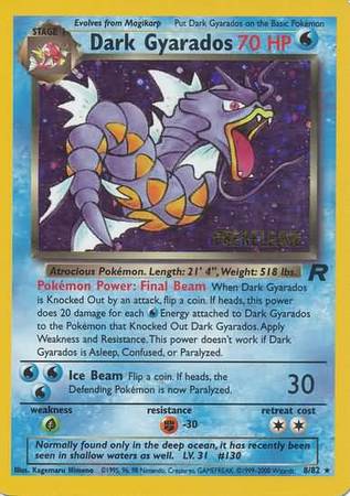 Dark Gyarados (8/82) (Prerelease Promo) [Team Rocket Unlimited] | Gam3 Escape