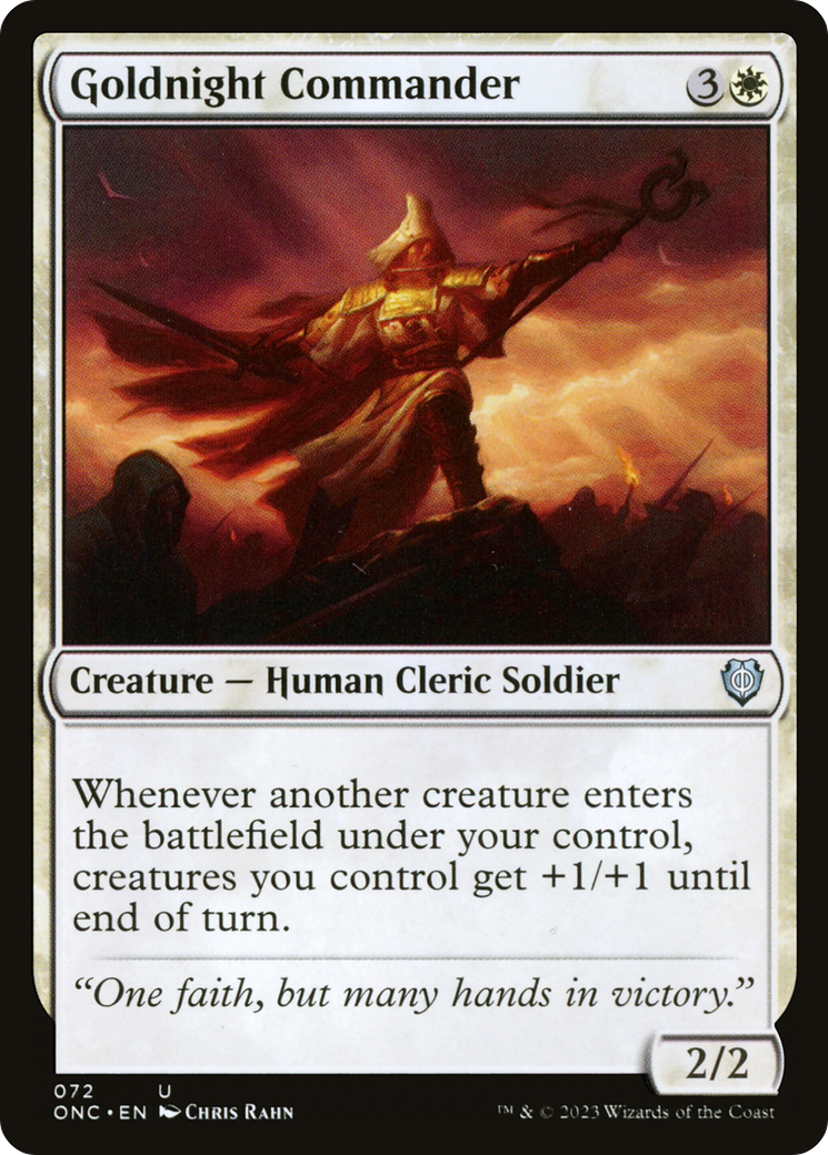 Goldnight Commander [Phyrexia: All Will Be One Commander] | Gam3 Escape