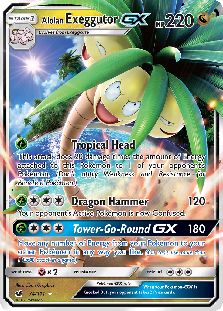 Alolan Exeggutor GX (74/111) [Sun & Moon: Crimson Invasion] | Gam3 Escape