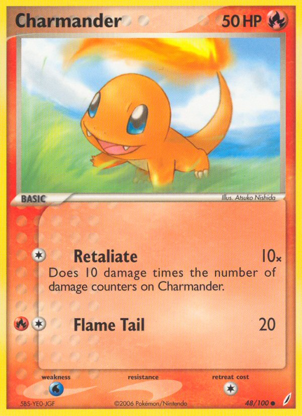 Charmander (48/100) [EX: Crystal Guardians] | Gam3 Escape