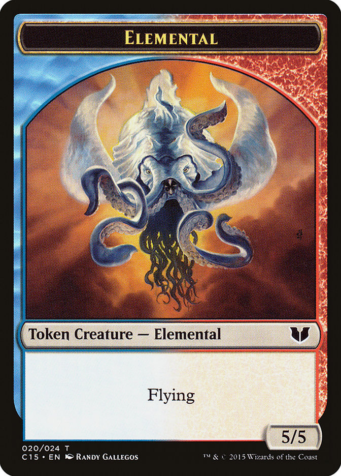 Drake // Elemental (020) Double-Sided Token [Commander 2015 Tokens] | Gam3 Escape