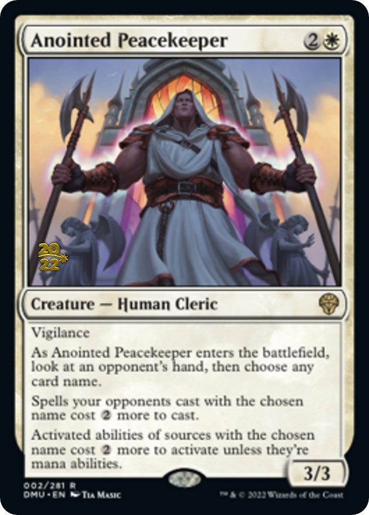 Anointed Peacekeeper [Dominaria United Prerelease Promos] | Gam3 Escape