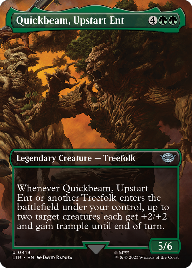 Quickbeam, Upstart Ent (Borderless Alternate Art) [The Lord of the Rings: Tales of Middle-Earth] | Gam3 Escape