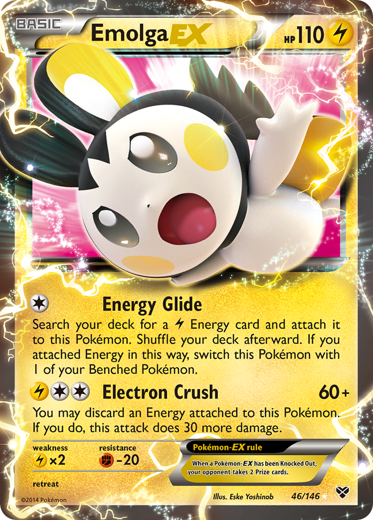 Emolga EX (46/146) [XY: Base Set] | Gam3 Escape