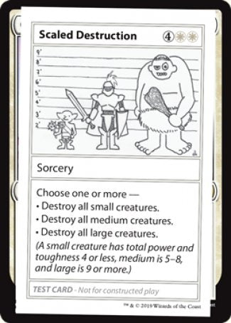 Scaled Destruction (2021 Edition) [Mystery Booster Playtest Cards] | Gam3 Escape