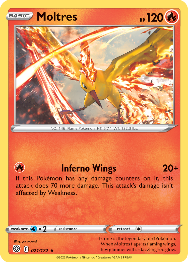 Moltres (021/172) (Theme Deck Exclusive) [Sword & Shield: Brilliant Stars] | Gam3 Escape