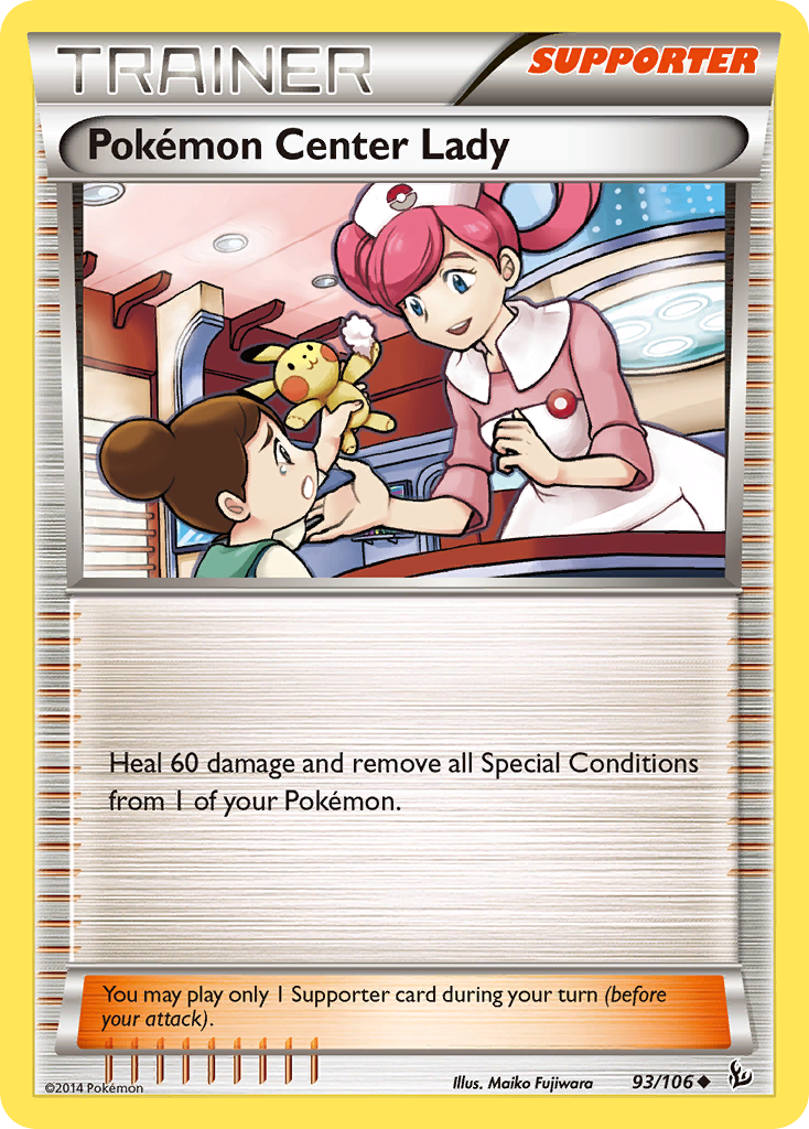 Pokemon Center Lady (93/106) [XY: Flashfire] | Gam3 Escape