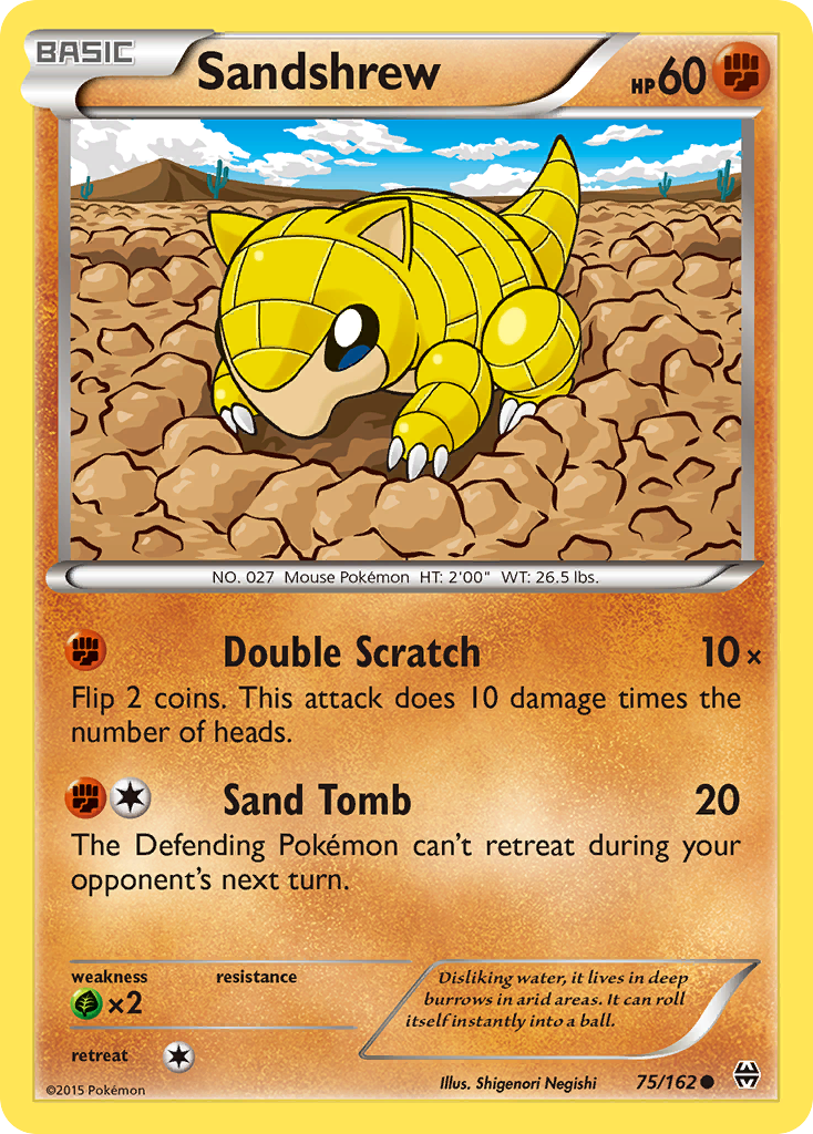 Sandshrew (75/162) [XY: BREAKthrough] | Gam3 Escape