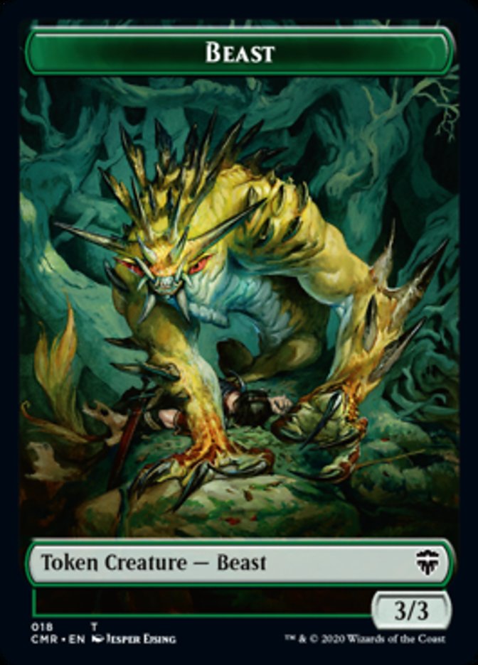 Beast (18) // Beast Token (19) [Commander Legends Tokens] | Gam3 Escape