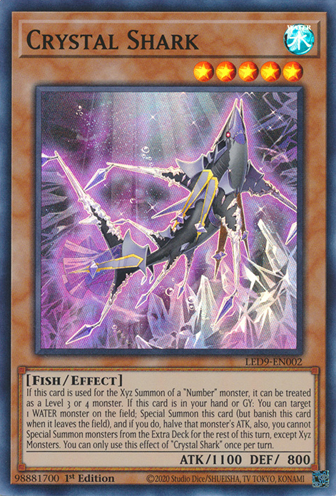 Crystal Shark [LED9-EN002] Super Rare | Gam3 Escape