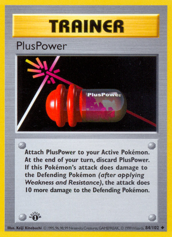 PlusPower (84/102) (Shadowless) [Base Set 1st Edition] | Gam3 Escape