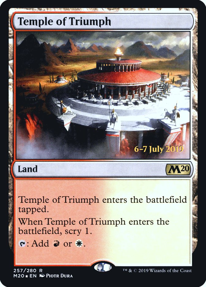 Temple of Triumph  [Core Set 2020 Prerelease Promos] | Gam3 Escape