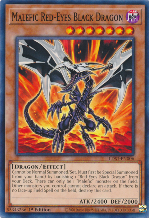 Malefic Red-Eyes Black Dragon [LDS1-EN006] Common | Gam3 Escape