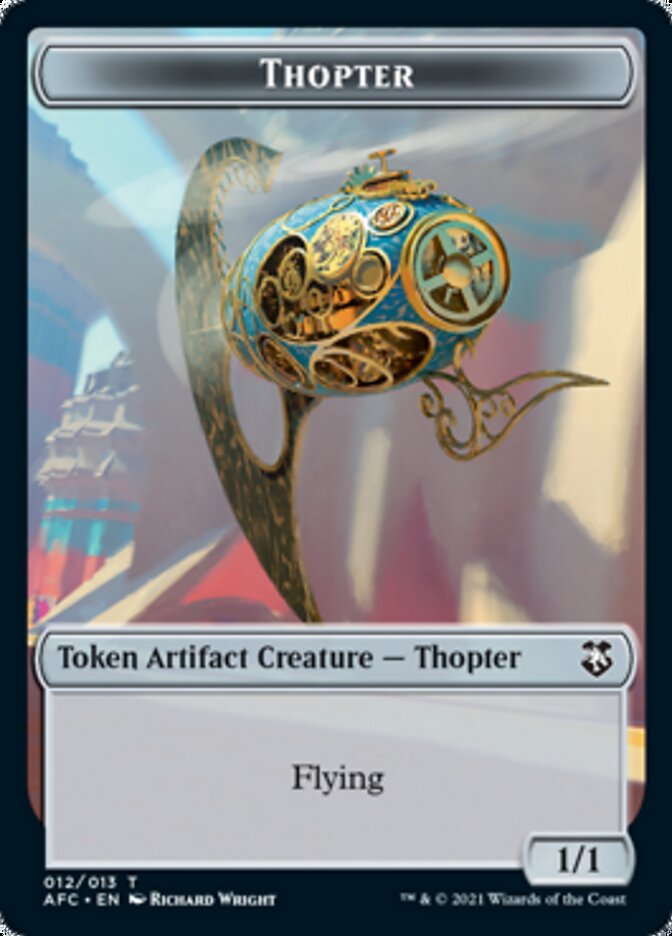 Thopter // Treasure Double-sided Token [Dungeons & Dragons: Adventures in the Forgotten Realms Commander Tokens] | Gam3 Escape