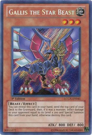 Gallis the Star Beast [LCGX-EN041] Secret Rare | Gam3 Escape