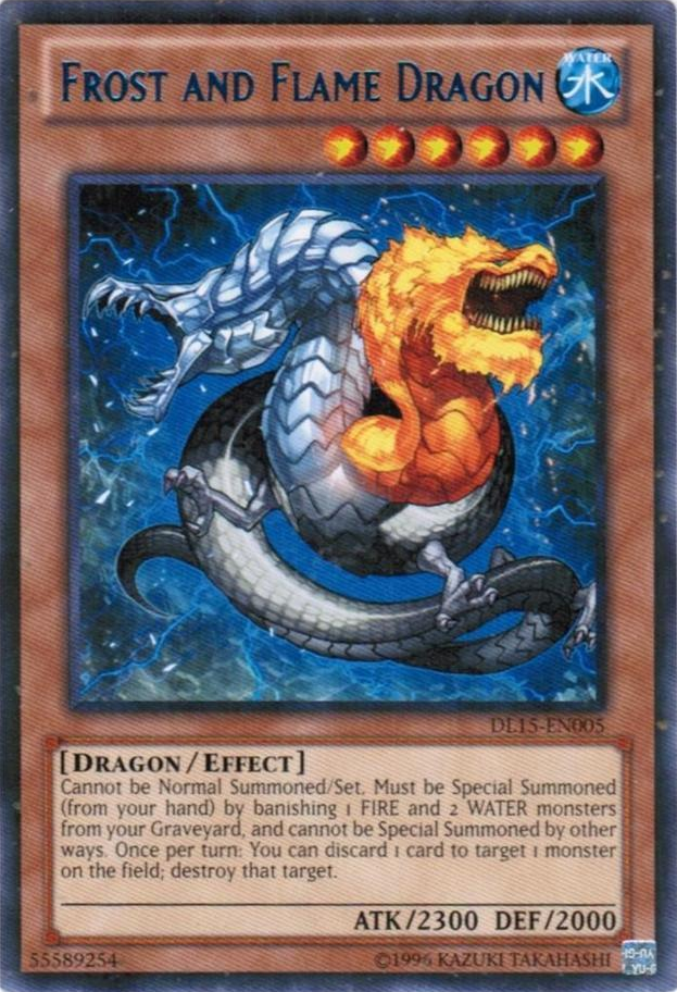 Frost and Flame Dragon (Blue) [DL15-EN005] Rare | Gam3 Escape