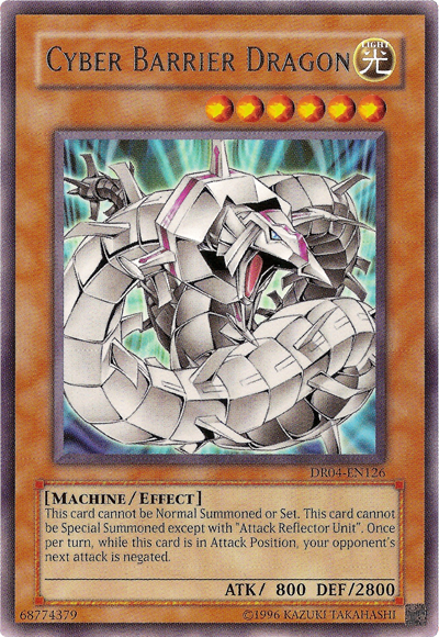 Cyber Barrier Dragon [DR04-EN126] Rare | Gam3 Escape