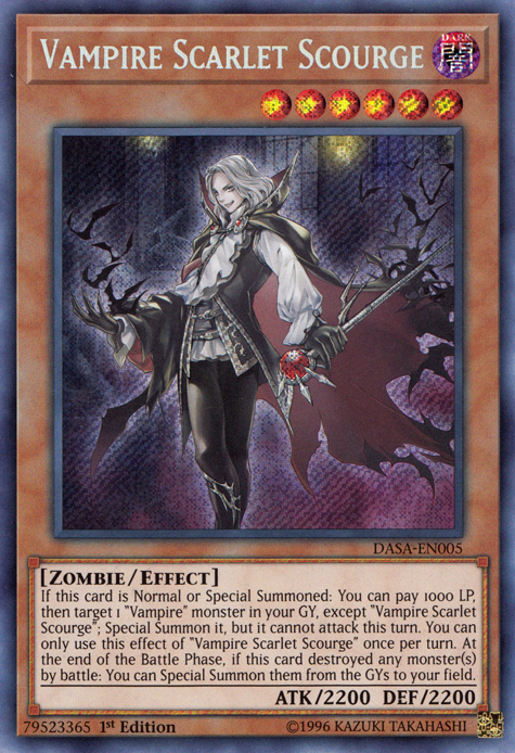 Vampire Scarlet Scourge [DASA-EN005] Secret Rare | Gam3 Escape