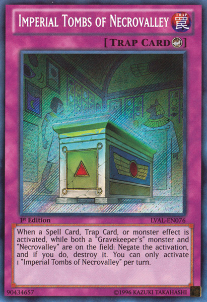 Imperial Tombs of Necrovalley [LVAL-EN076] Secret Rare | Gam3 Escape