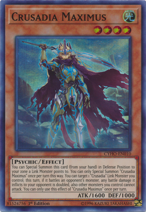 Crusadia Maximus [CYHO-EN010] Super Rare | Gam3 Escape