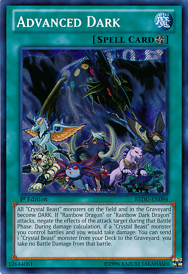 Advanced Dark [REDU-EN094] Secret Rare | Gam3 Escape