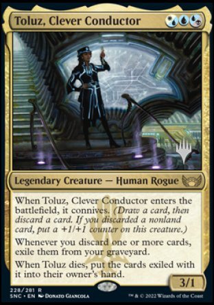 Toluz, Clever Conductor (Promo Pack) [Streets of New Capenna Promos] | Gam3 Escape