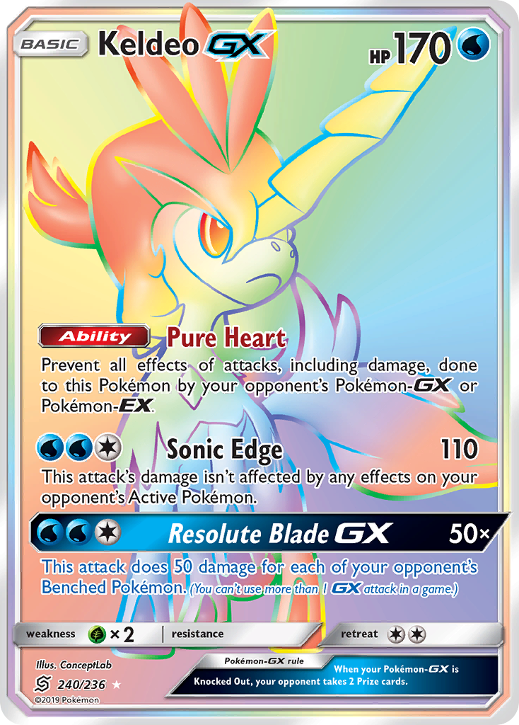 Keldeo GX (240/236) [Sun & Moon: Unified Minds] | Gam3 Escape