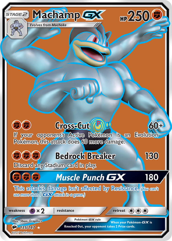 Machamp GX (135/147) [Sun & Moon: Burning Shadows] | Gam3 Escape