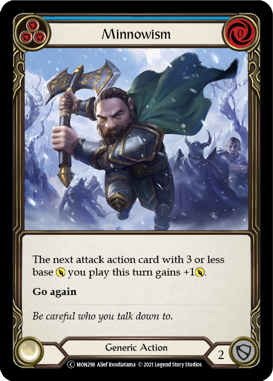 Minnowism (Blue) (Rainbow Foil) [U-MON298-RF] Unlimited Rainbow Foil | Gam3 Escape