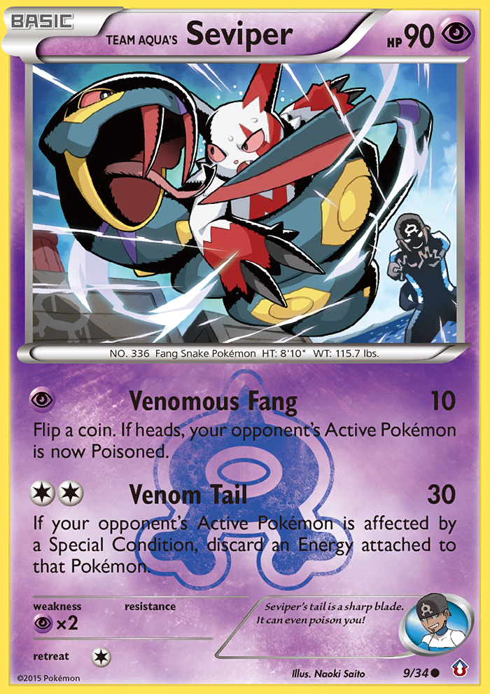 Team Aqua's Seviper (9/34) [XY: Double Crisis] | Gam3 Escape