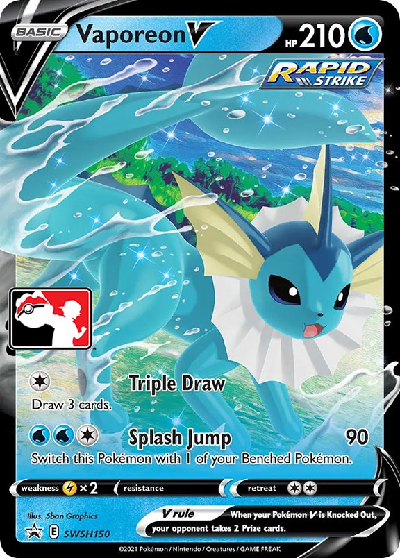 Vaporeon V (SWSH150) [Prize Pack Series One] | Gam3 Escape