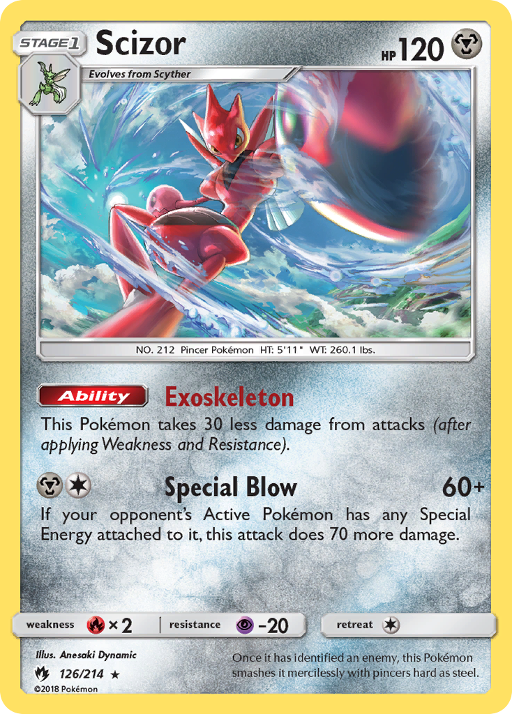 Scizor (126/214) [Sun & Moon: Lost Thunder] | Gam3 Escape