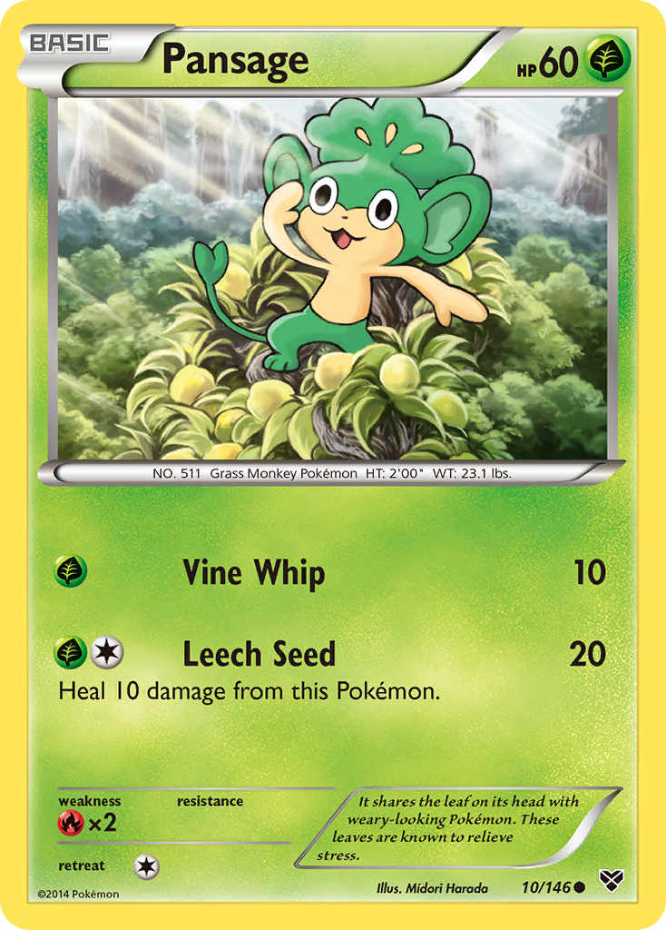 Pansage (10/146) [XY: Base Set] | Gam3 Escape