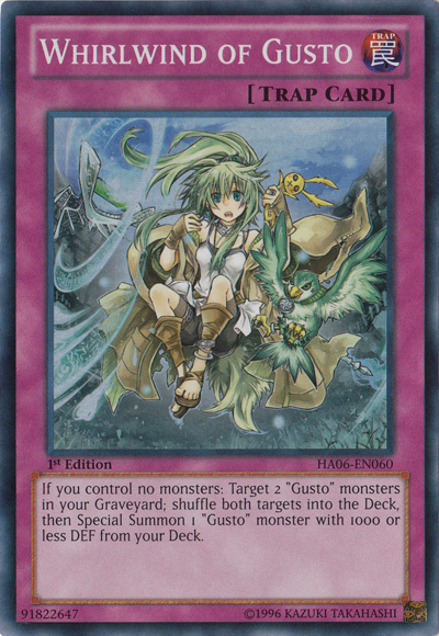 Whirlwind of Gusto [HA06-EN060] Super Rare | Gam3 Escape