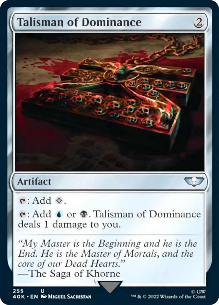 Talisman of Dominance (255) (Surge Foil) [Universes Beyond: Warhammer 40,000] | Gam3 Escape