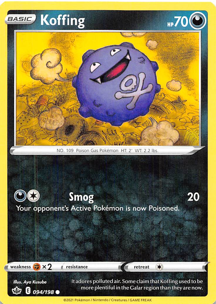 Koffing (094/198) [Sword & Shield: Chilling Reign] | Gam3 Escape