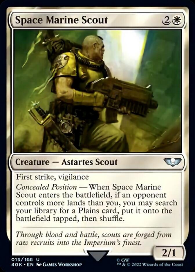 Space Marine Scout (Surge Foil) [Universes Beyond: Warhammer 40,000] | Gam3 Escape