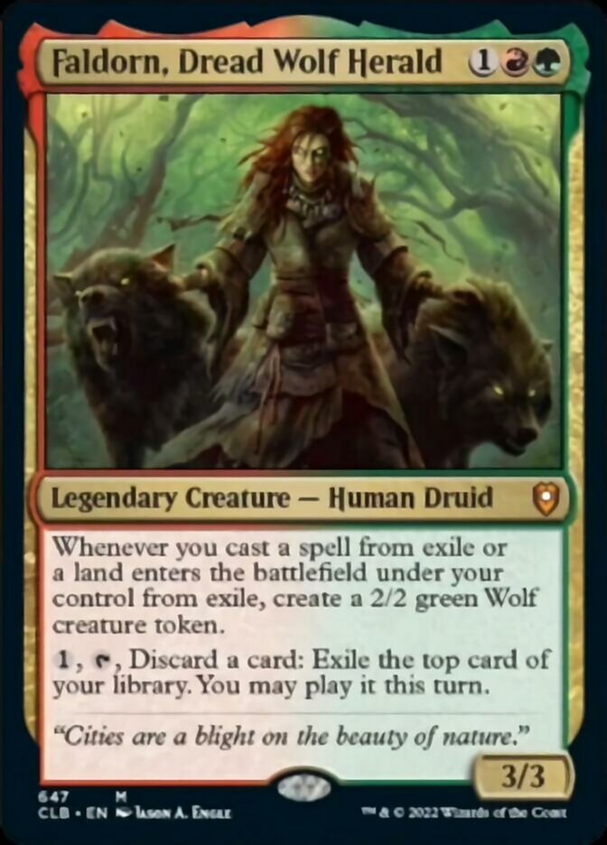 Faldorn, Dread Wolf Herald [Commander Legends: Battle for Baldur's Gate] | Gam3 Escape