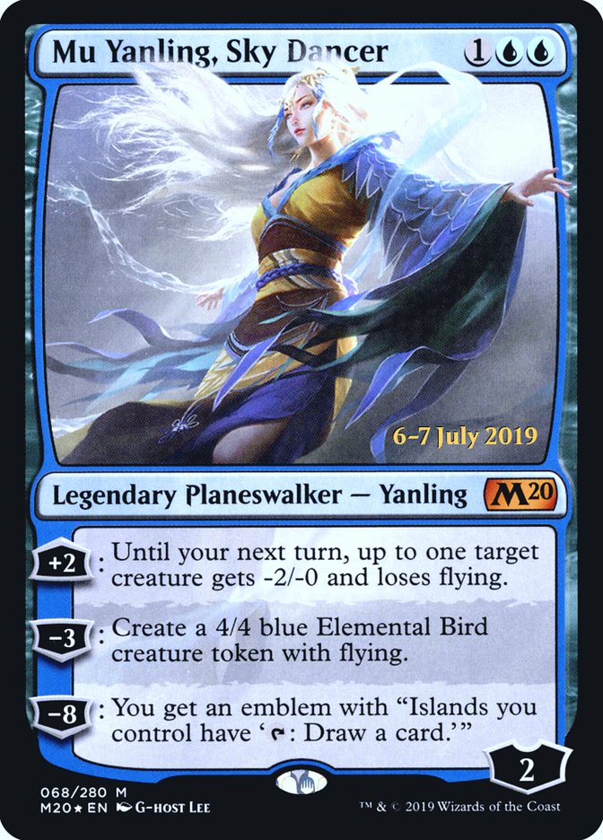 Mu Yanling, Sky Dancer  [Core Set 2020 Prerelease Promos] | Gam3 Escape