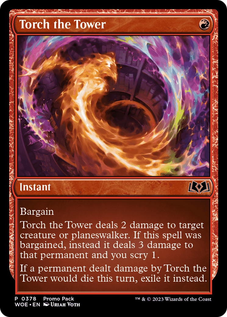 Torch the Tower (Promo Pack) [Wilds of Eldraine Promos] | Gam3 Escape