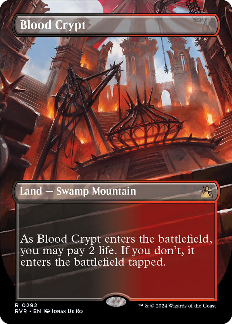 Blood Crypt (Borderless) [Ravnica Remastered] | Gam3 Escape