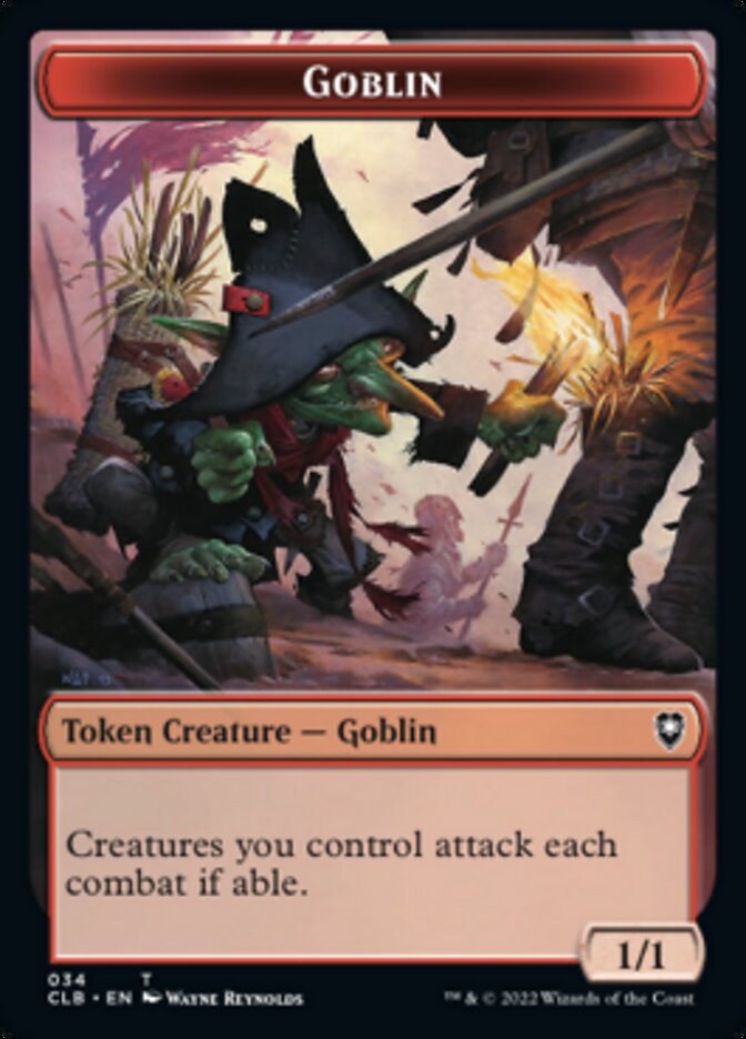 Pirate // Goblin Double-sided Token [Commander Legends: Battle for Baldur's Gate Tokens] | Gam3 Escape