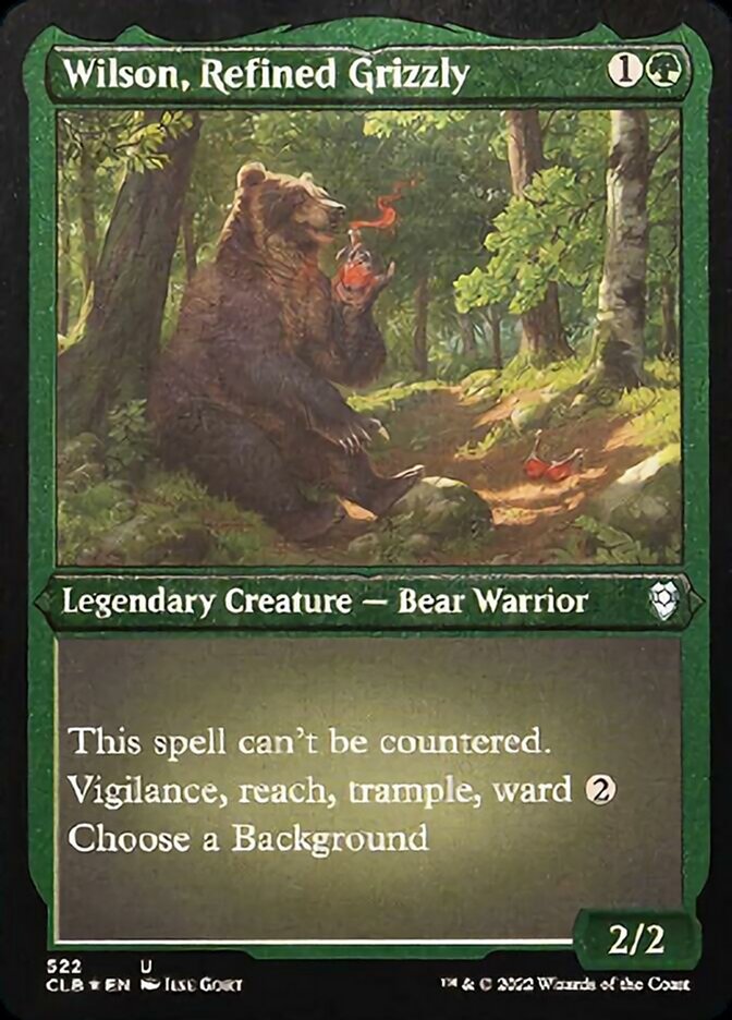 Wilson, Refined Grizzly (Foil Etched) [Commander Legends: Battle for Baldur's Gate] | Gam3 Escape