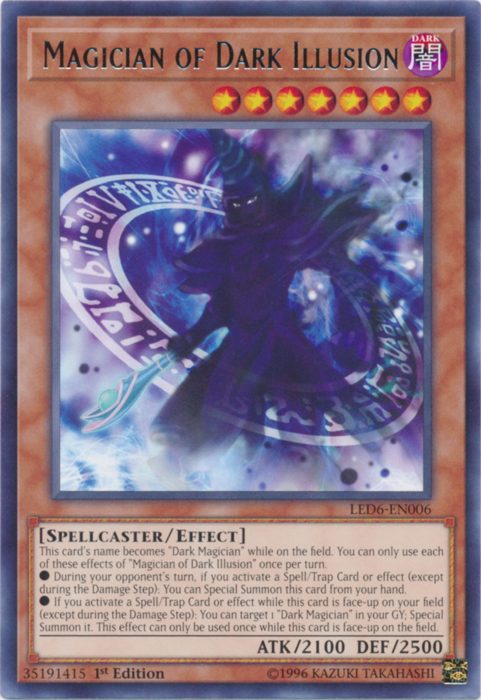 Magician of Dark Illusion [LED6-EN006] Rare | Gam3 Escape